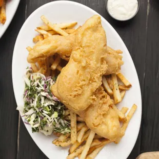 fish and chips, food, fish, seafood