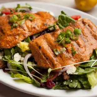 a closeup of a plate of food