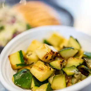 Grilled Diced Zucchini w/ Rossemary