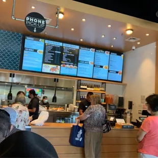 The ordering counter!