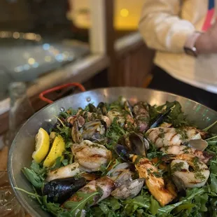 Grilled seafood