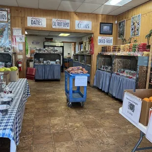 the inside of the store