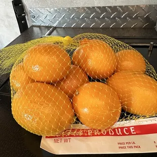 Freshly picked Meyers Lemons..