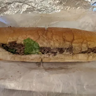 8&quot; steak sub LTM and fried onions