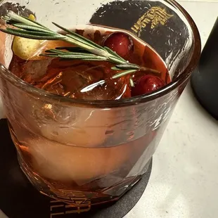 Seasonal old fashioned. Well made and delicious
