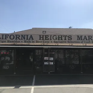 the front of the store