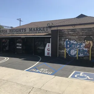 the entrance to the store