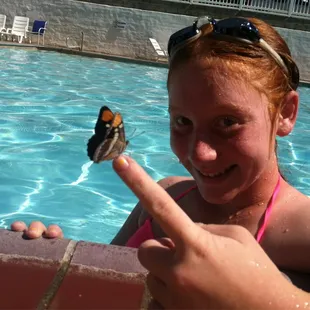 Shelby found her butterfly again this year