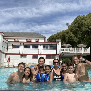 Kids and grandkids having good times while we ate up on outside patio. Thanks