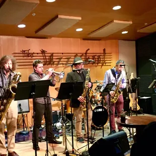 People Power Band on stage at the JazzSchool.