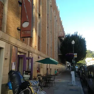 outside