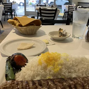 a plate of food on a table