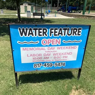 Splash pad info