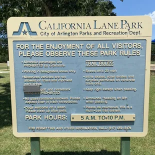 Park info