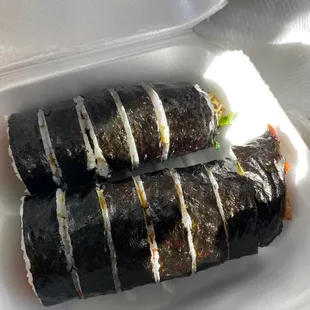 Fish cake kimbap