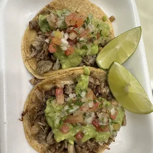 carnitas mini tacos, real good