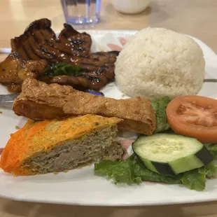 Pork chop plate