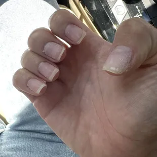 The unfinished product. She couldn't care less.