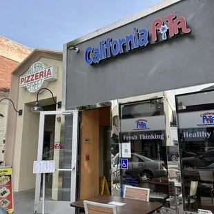 the outside of the restaurant