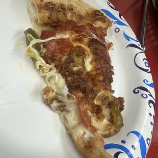 So much toppings on just one slice