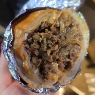 Cheesesteak with grilled onions