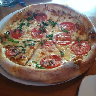 FIVE CHEESE + FRESH TOMATO PIZZA