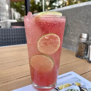 Summer Seasonal Sparkling Watermelon Cooler