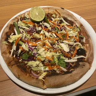 Korean BBQ Steak Pizza