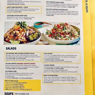 Menu 6/24 apps, soups, salad