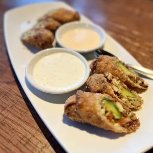 Avocado Club Egg Rolls