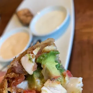 Avocado Club Egg Rolls