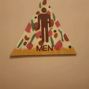 Men's bathroom sign