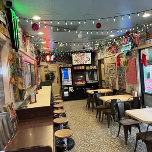 the interior of a restaurant