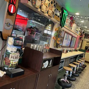 interior, sushi and sashimi