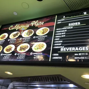 Menu (As of February 2024)