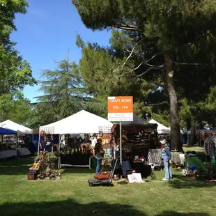 Beginning of the craft rows.