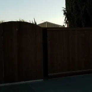 New fence installed.