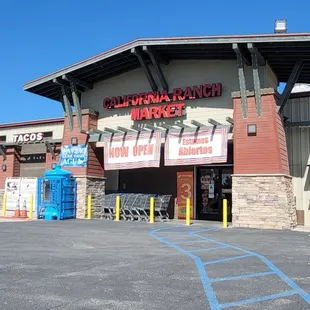 the front of the store