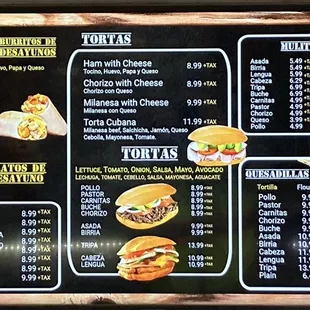 Menu board 01