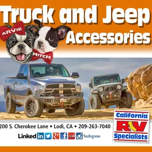 &quot;Visit Us for Truck and Jeep Accessories! Enhance the performance and style of your vehicle with our wide range of quality accessories.&quot;