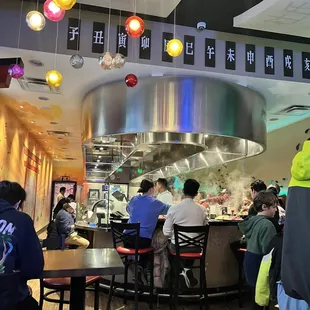 Inside the restaurant