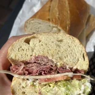 #5. Pastrami with everything on it. Spicy brown mustard.