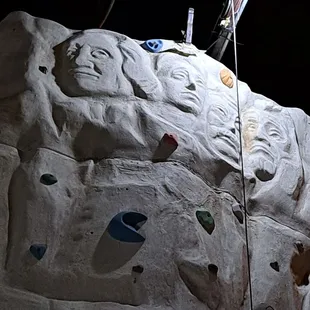 Rock climb to the top to grab $100! No one won it on 7/17/23. It's Mount Rushmore!