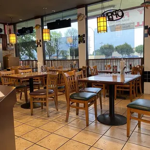 Inside the restaurant