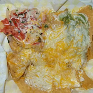 Veggie nachos w/o beans