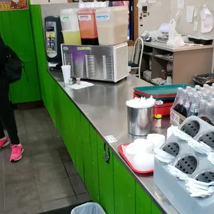 sushi and sashimi, interior