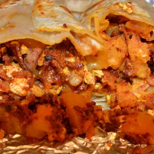 Country Burrito (Chorizo, Bacon &amp; Ham - Egg, Potatoes &amp; Cheese)
