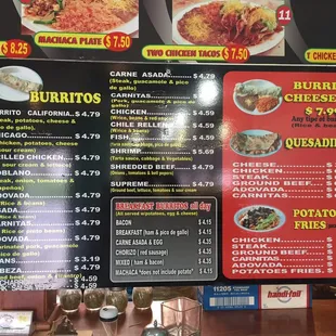 menu, pizza