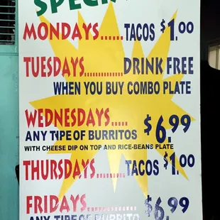 The Current Specials