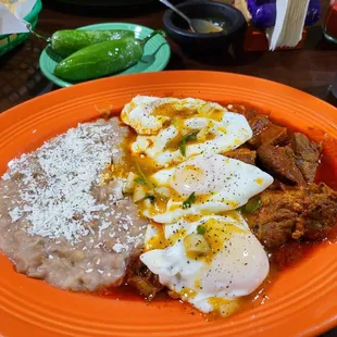 Costillitas con Huevos.. Best in town..  Love this place great food and great service ..